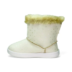 Bota Peluche Aplique Corazon Camurca Molekinha (2127205CM) - comprar online