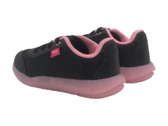 Zapatilla C/ Luces Cordon Elastico Brillo Napa Kidy (0201193NP) en internet