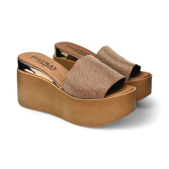 Zueco Faja Strass Plataforma Pietras (900ST)