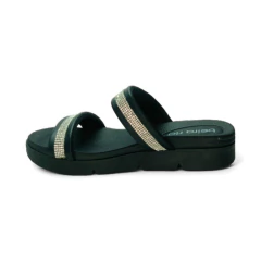Zueco Doble Tira Base 2 1/2 Napa Strass Beira Rio (8387536NP) - Mousse Calzados