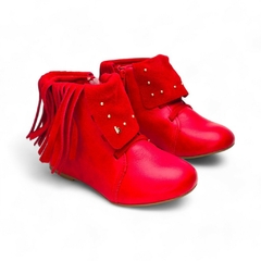 Bota Corta Flecos Tachas Napa Bibi (929042NP) - comprar online