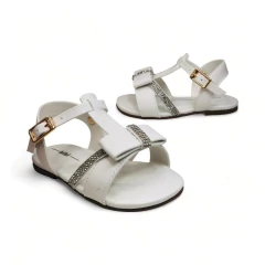 Sandalia Tira Moño Strass Napa Bibi (1102350NP) - comprar online