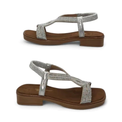 Imagen de Sandalia Tira Empeine Strass Talón Elástico Glow Mousse (50GW)