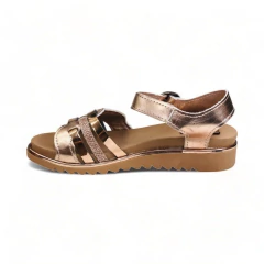 Sandalia Tiras Cruzadas Metalizado Gliter Pachorra (714MZ) - comprar online