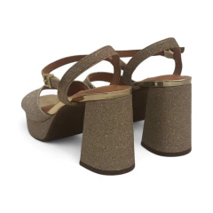 Sandalia Faja Plataforma Taco Ancho 71/2 Gliter Mini Shine Vizzano (6472207GLI)