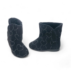 Bota Corta Abrojo Strass Estrella Camurca Bibi (687045CM) - comprar online