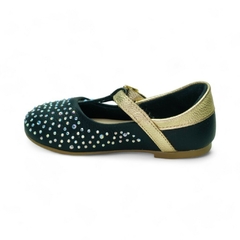 Guillermina Tira Empeine Strass Napa Bibi (874151NP) - Mousse Calzados