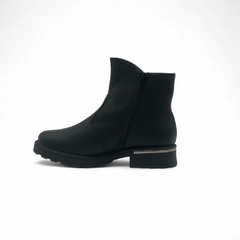 Borcego Recortes Taco 3 1/2 Ribette Cierre Interno Napa Stretch Piccadilly (735032NP) - Mousse Calzados