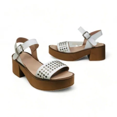 Sandalia Faja Tachas Napa Mousse (0405NP) - comprar online