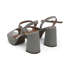 Sandalia Faja Plataforma Taco Ancho 71/2 Gliter Mini Shine Vizzano (6472207GLI) en internet