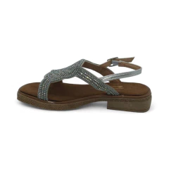 Sandalia Strass Tira Talón Hebilla Glow Mousse (35GW) - Mousse Calzados