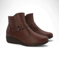 Botita Detalle Aplique Base Taco Chino Cierre Interno Napa Piccadilly (117106NP) - tienda online
