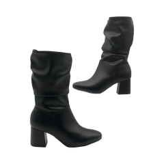 Bota Corta Punta Redonda Caña Fruncida Tacon 5 1/2 Napa Stretch Beira Rio (9076102NP) en internet