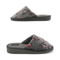 Pantufla Piel Estampa Corazones Betar (R02P) - comprar online