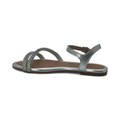 Sandalia Doble Tira Valencia Strass Metalizado Molekinha (21571203MZ) - Mousse Calzados