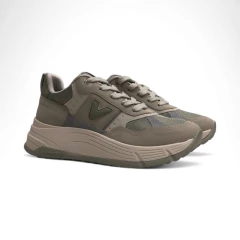 Zapatilla Alta Recortes Base Alta Nobuck Via Marte (229001NOB)