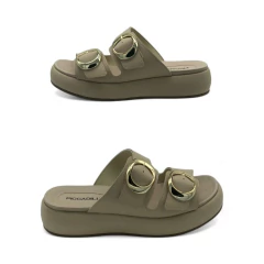 Imagen de Zueco Doble Tira Hebillas Regulable Napa Piccadilly (459022NP)