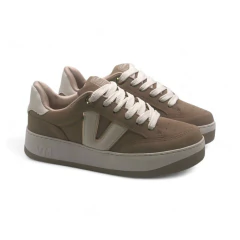 Zapatilla Urbana Combinada Detalle V Napa Nobuck Via Marte (209004NOB)