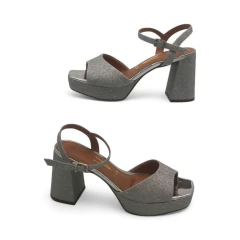 Sandalia Faja Plataforma Taco Ancho 71/2 Gliter Mini Shine Vizzano (6472207GLI) - comprar online