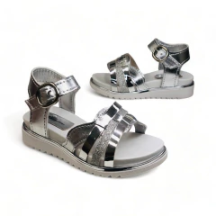 Sandalia Tiras Cruzadas Metalizado Gliter Pachorra (714MZ) - comprar online