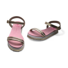 Sandalia Tiras Strass Metalizado Molekinha (23051556MZ) - comprar online