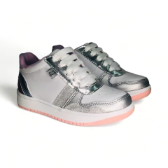 Zapatilla Cordón Recortes Metalizados Blue Duck (1430NP)