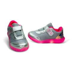 Zapatilla C/ Luces Elastico Tira Abrojo Tecido Kidy (0201183TC) - comprar online