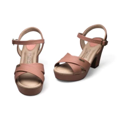 Sandalias Tiras Cruzadas Taco Conico Napa Modare (7165110NP) - comprar online