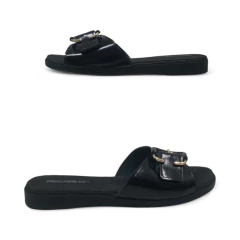 Zueco Faja Ancha Aplique Hebilla Verniz Piccadilly (513032VZ) - comprar online