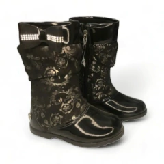 Bota Larga Moño Strass Napa PeComPe (30072NP)