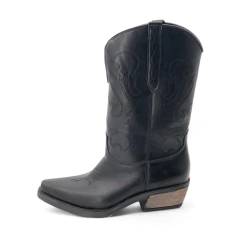 Tejana Recortes Costura Cierre Interno Taco 4 Napa Limogues (206NP) - Mousse Calzados