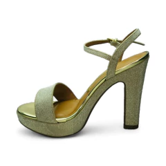 Sandalia Plataforma Taco 10 1/2 Glamour Cetim Lame Vizzano (6292200CT) - comprar online