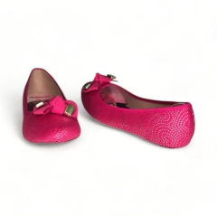 Pancha Aplique Moño Puntos Dorados Camurca Molekinha (2099259CM) - comprar online