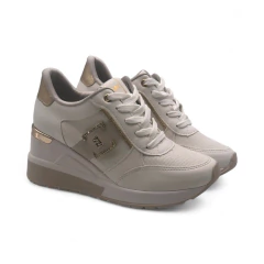 Zapatilla Costura Vista Aplique Vm Cordon Napa Via Marte (046011NP)