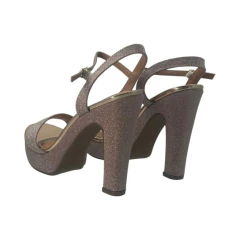 Sandalia Plataforma Taco 10 1/2 Glamour Cetim Lame Vizzano (6292200CT) en internet