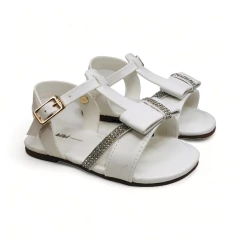 Sandalia Tira Moño Strass Napa Bibi (1102350NP)