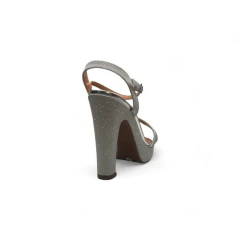 Sandalia Plataforma Taco 10 1/2 Glamour Cetim Lame Vizzano (6292200CT) en internet