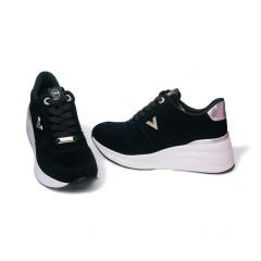 Zapatilla Urbana Alta Aplique V Recortes Nobuck Via Marte (081009NOB) - comprar online