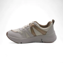 Zapatilla PLataforma Recortes Cordon Napa Modare (7401102NP) - Mousse Calzados