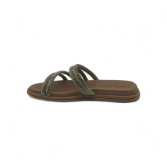 Zueco Base Gomon Tiras Strass Beira Rio (8488125ST) - comprar online