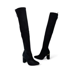 Bota Bucanera Ribette Taco 7 1/2 Camurca Via Marte (3511CM) - comprar online