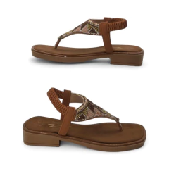 Ojota Empeine Strass Talón Elástico Nobuck Mousse (20NOB) - comprar online