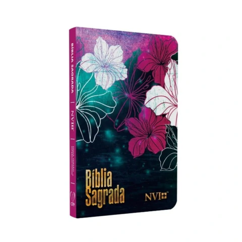 BIBLIA POP CP DURA - Grande NVI Floral Magenta