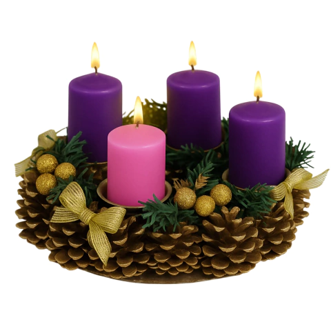 Coroa do Advento com Velas