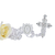 Terço de Noiva Cristal Dourado ou Prateado - Nossa Senhora das Graças - loja online