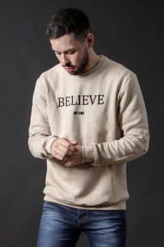 BUZO CUELLO REDONDO RELAX BELIEVE (42027) - tienda online