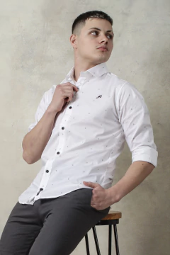 CAMISA VESTIR ESTAMPADO (43101) - tienda online