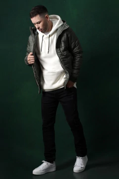 CAMPERA IMPORTADA BROCHES BOLSILLO (42467) - tienda online