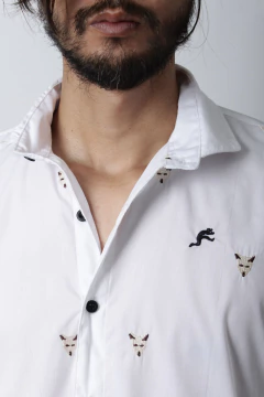 CAMISA VESTIR BORDADA (40107) en internet