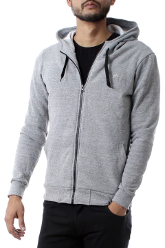 CAMPERA DE FRISA CON CAPUCHA (34400) - No End MAYORISTA